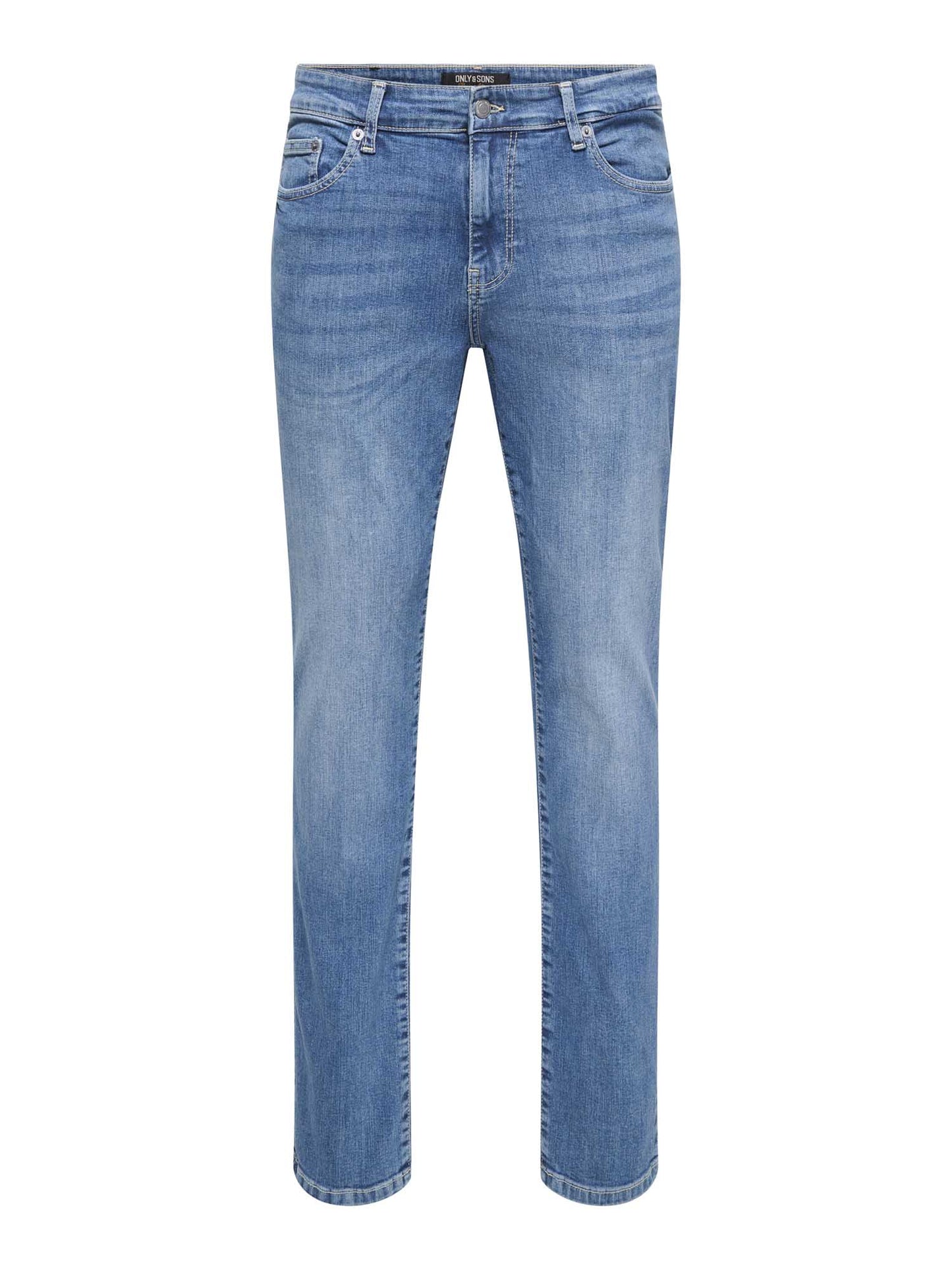 Jeans Loom slim da uomo in denim elasticizzato per un look casual