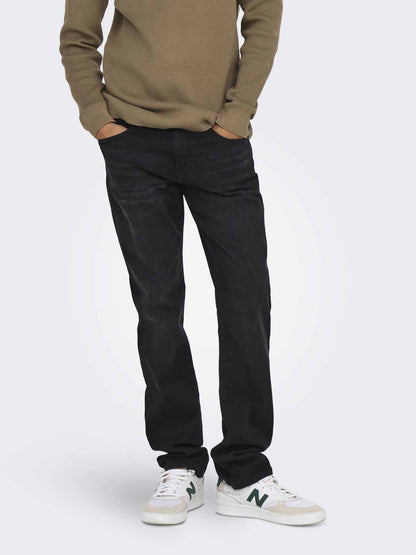 Only & Sons Onsweft, jeans da uomo nero