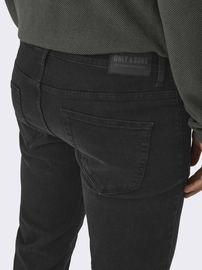 Only & Sons Onsweft, jeans da uomo nero