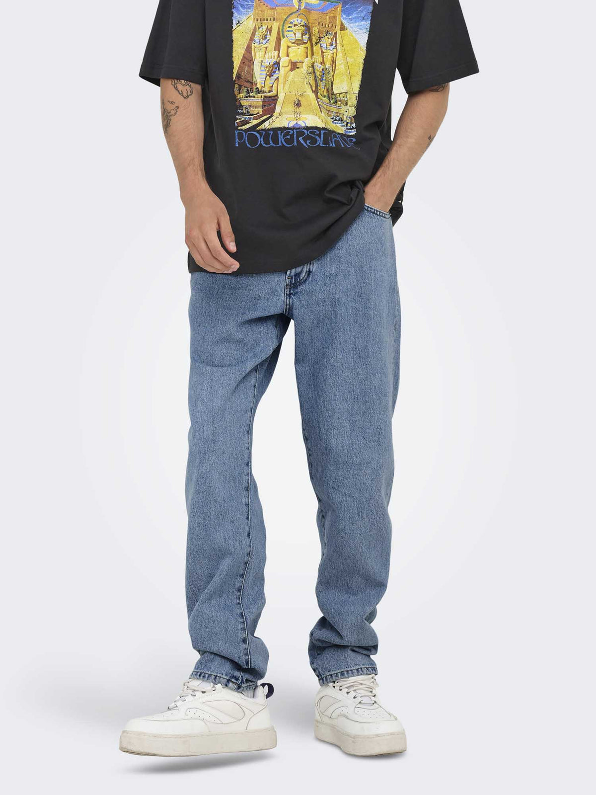 Only&sons tye loose jeans da uomo jeans