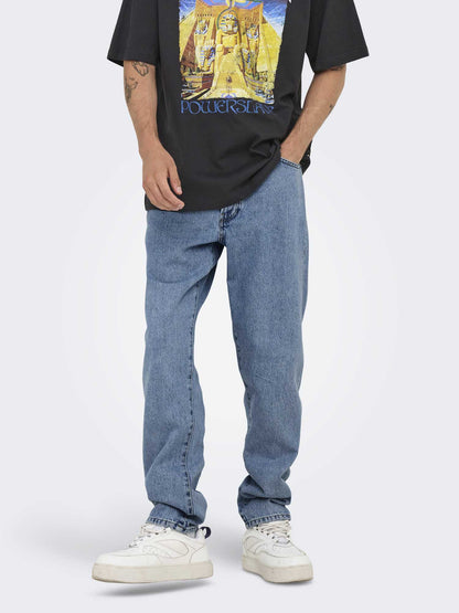 Only&sons tye loose jeans da uomo jeans