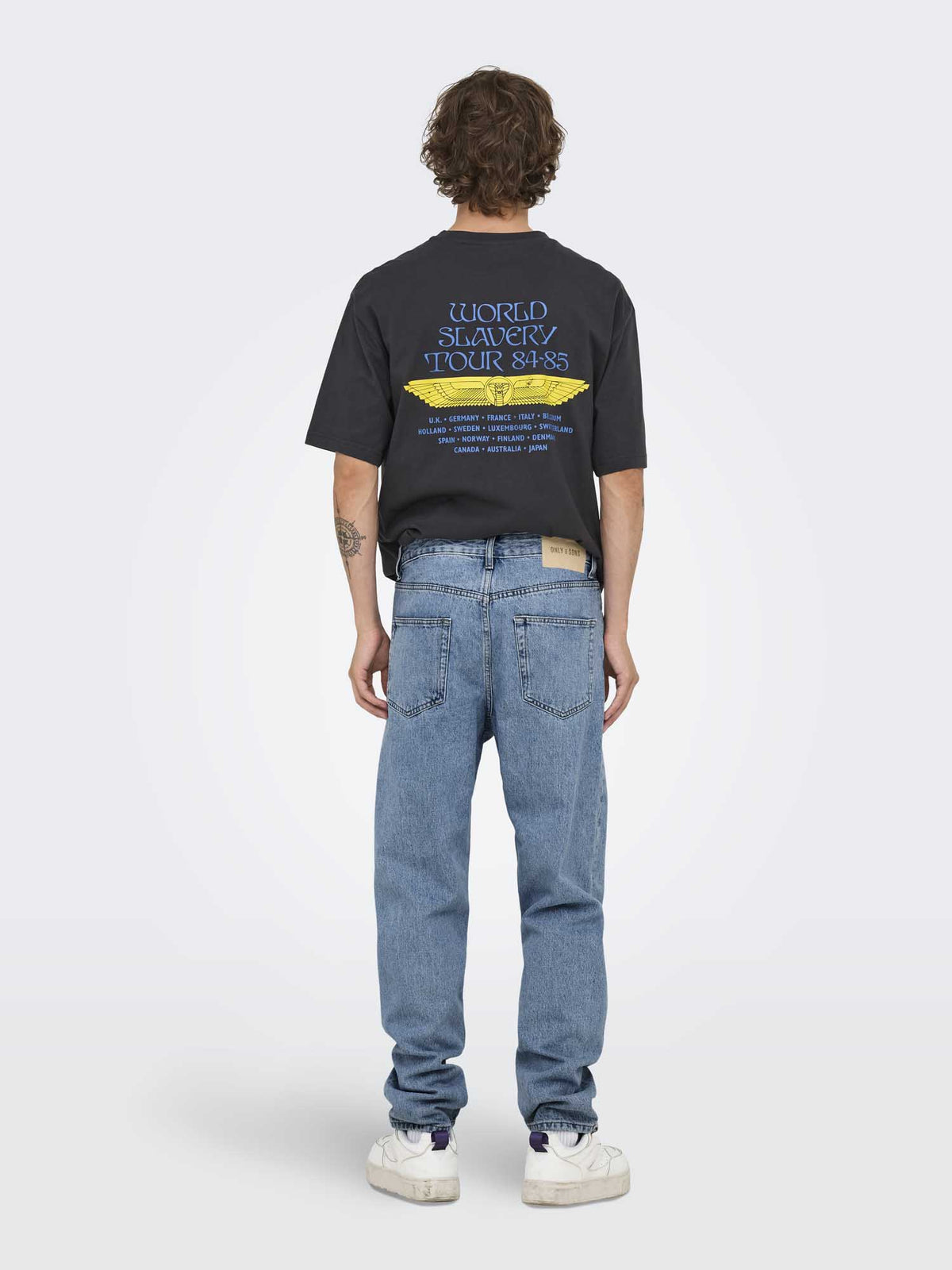 Only&sons tye loose jeans da uomo jeans