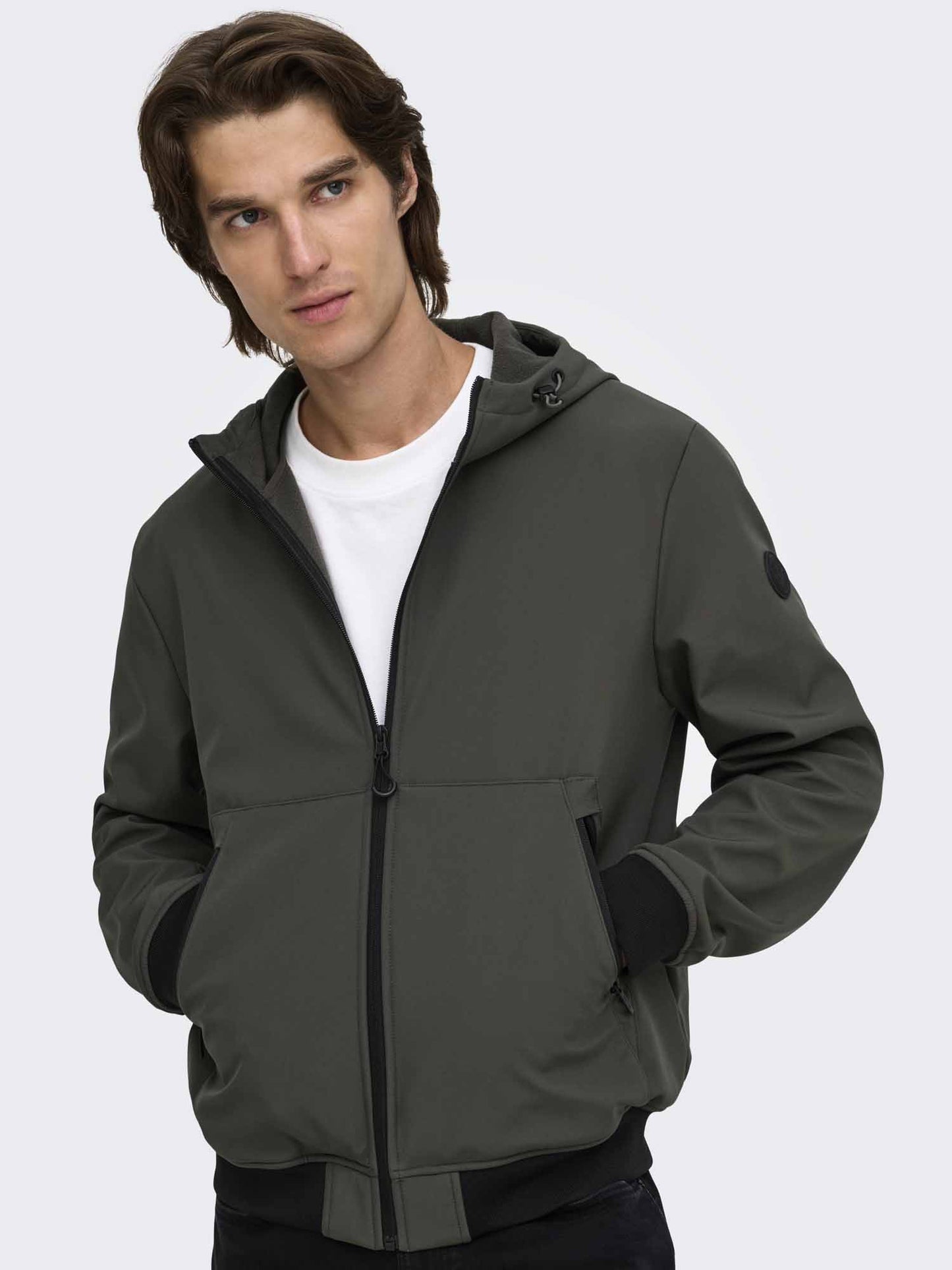 Only & Sons Onsbowie, giubbotto da Uomo verde