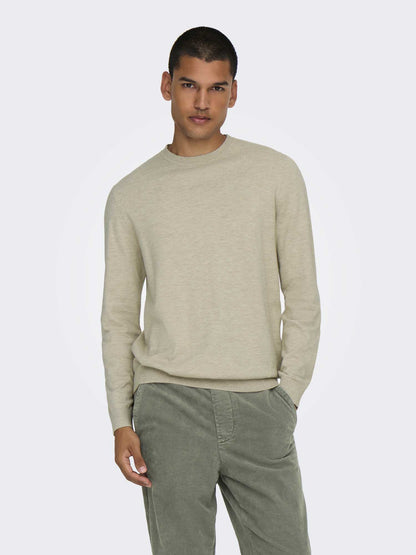 PULLOVER LOUI ONLY&SONS DA RAGAZZO PANNA