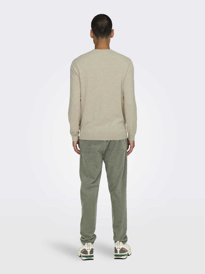 PULLOVER LOUI ONLY&SONS DA RAGAZZO PANNA