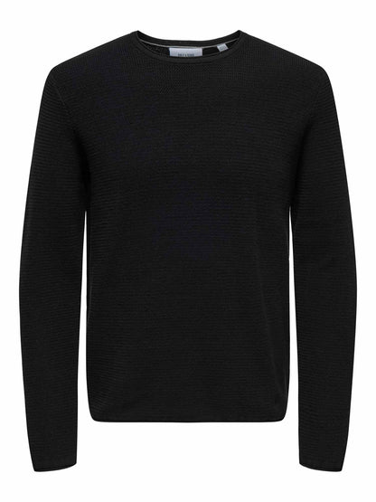 Only & Sons Onseric, maglia da uomo nera