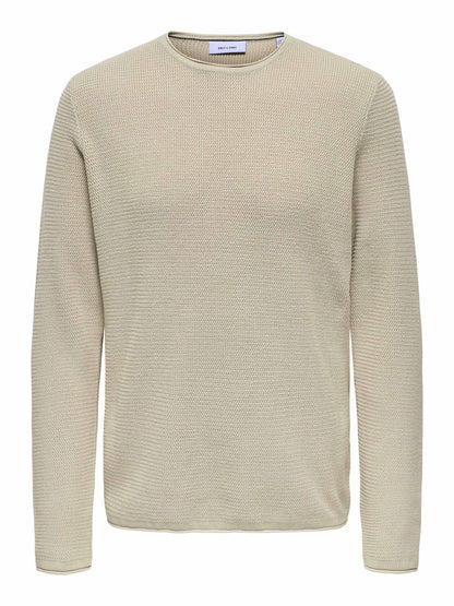 Only & Sons Eric, maglia da uomo beige