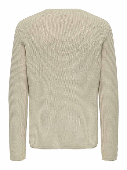 Only & Sons Eric, maglia da uomo beige