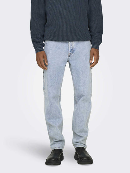ONLY&SONS EDGE STRAI - JEANS CHIARO