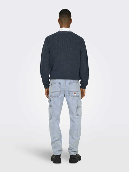 ONLY&SONS EDGE STRAI - JEANS CHIARO