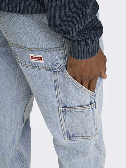 ONLY&SONS EDGE STRAI - JEANS CHIARO