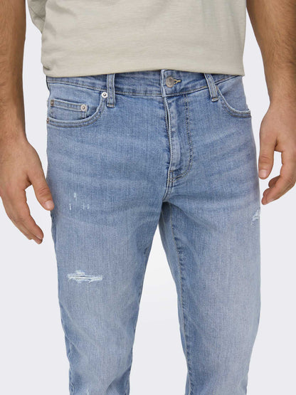 ONLY&SONS LOOM SLIM - JEANS CHIARO