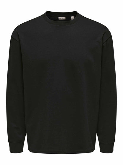Only & Sons Caspian, t-shirt maniche corte da Uomo nera