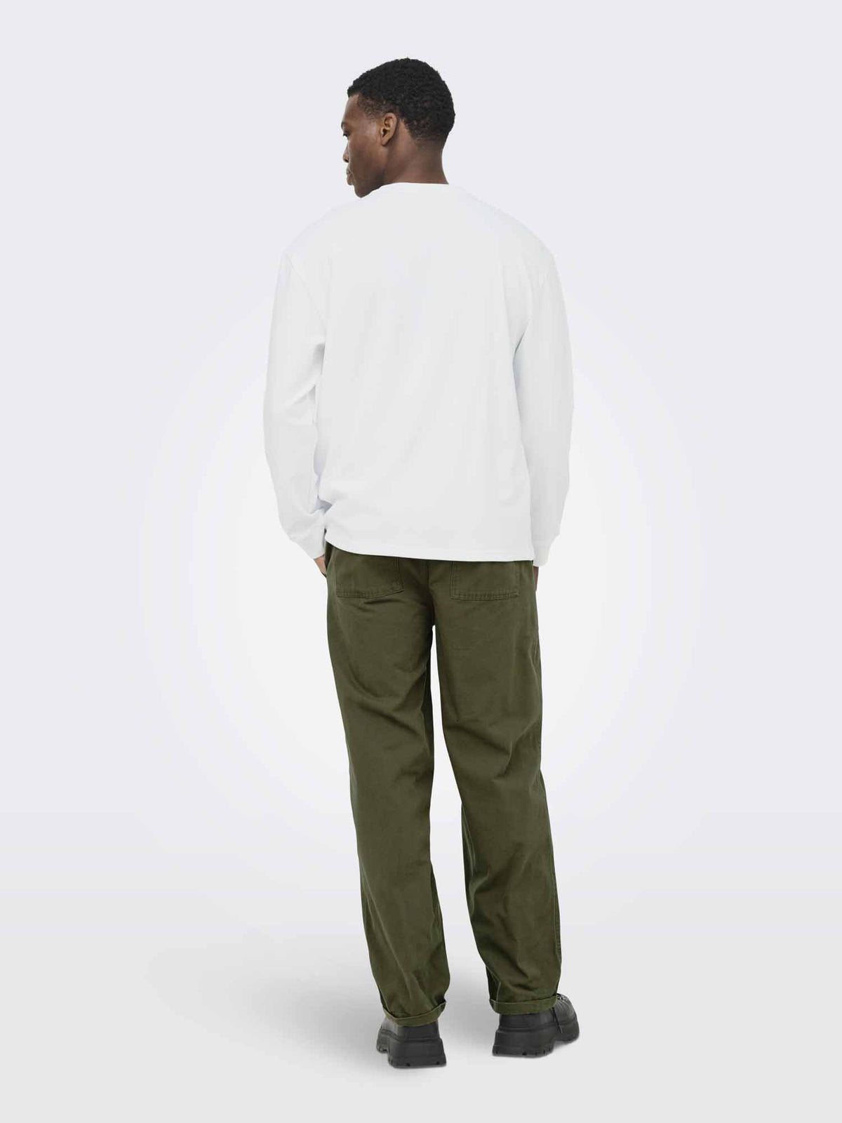 Only & Sons Caspian, t-shirt maniche corte da uomo bianca