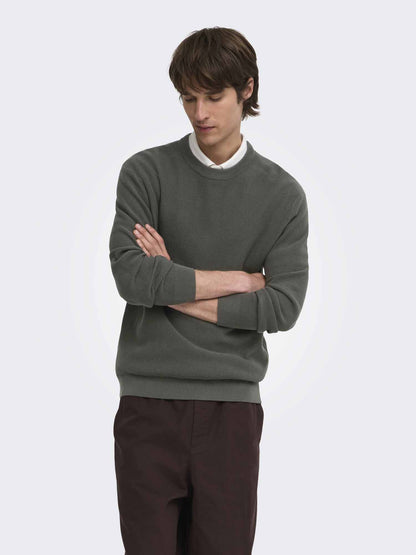 Only & Sons Tony, maglia da uomo verde