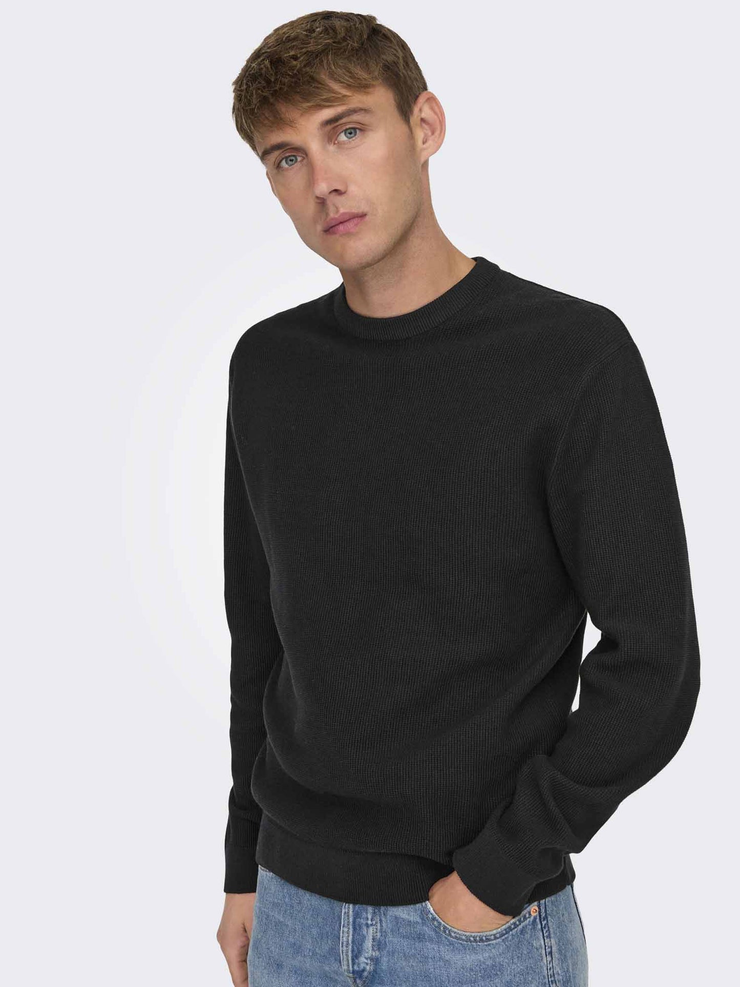Only & Sons Tony, maglia da uomo nera