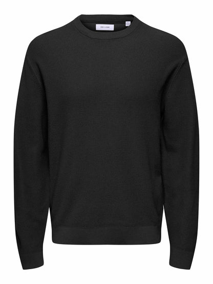 Only & Sons Tony, maglia da uomo nera