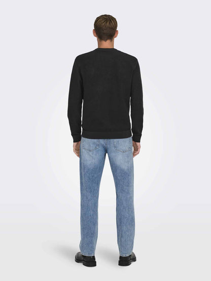 Only & Sons Tony, maglia da uomo nera