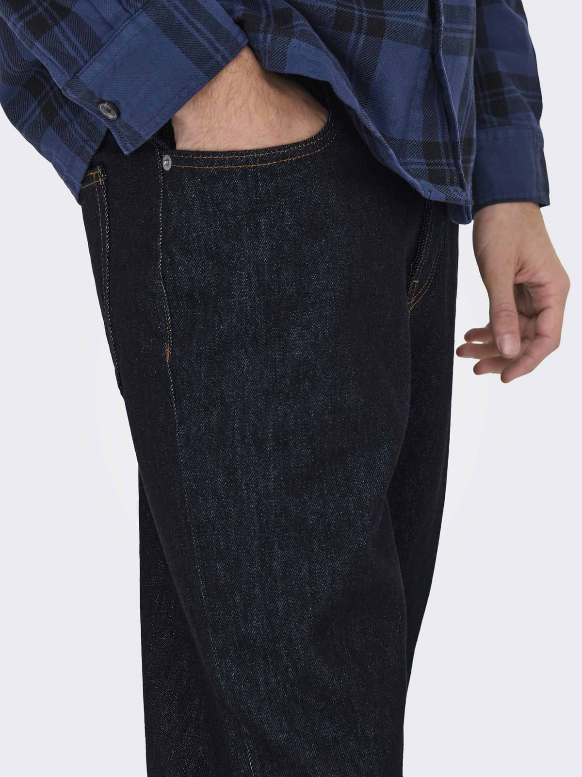 Only & Sons Onsedge Straight, jeans da uomo denim