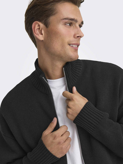 Only & Sons Blake, maglia da uomo nera
