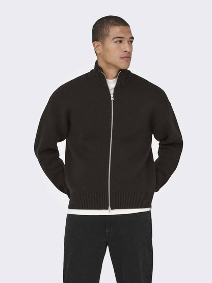 Only & Sons Onsblake, maglia da uomo marrone
