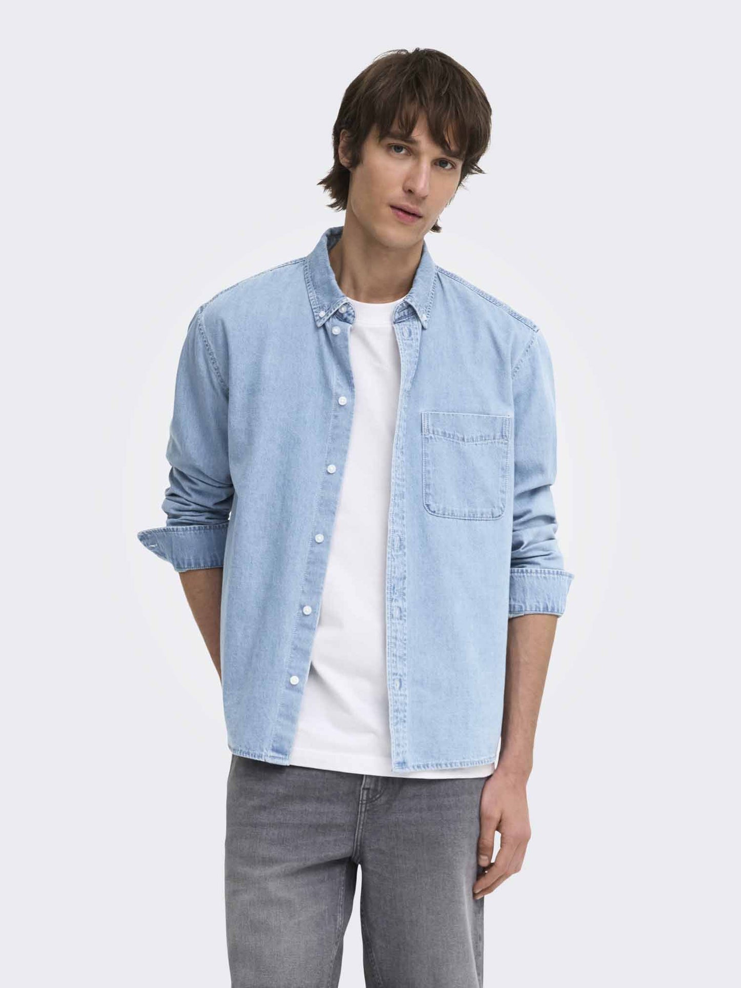 Only & Sons Onsorson, camicia da uomo denim