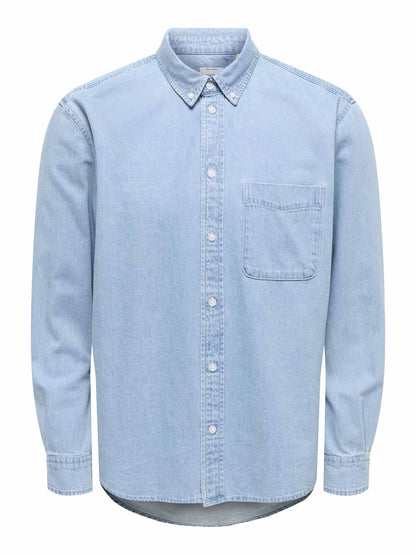 Only & Sons Onsorson, camicia da uomo denim