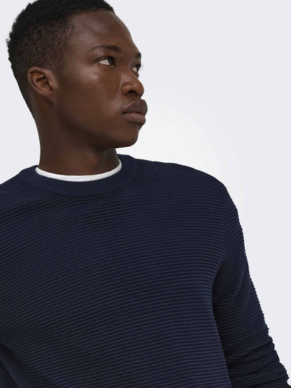 Only & Sons Ron, maglia da uomo blu