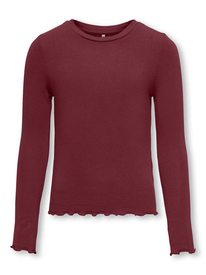 MAGLIA AMOUR ONLY DA BAMBINA BORDEAUX