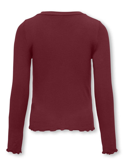 MAGLIA AMOUR ONLY DA BAMBINA BORDEAUX