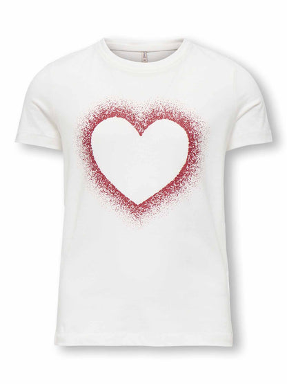 Only jr candy t-shirt da bambino/a panna
