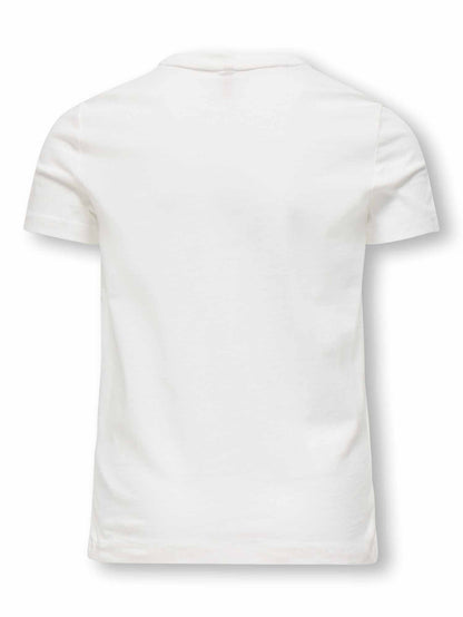 Only jr candy t-shirt da bambino/a panna