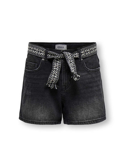 Only ella wide short bermuda da bambino/a denim black
