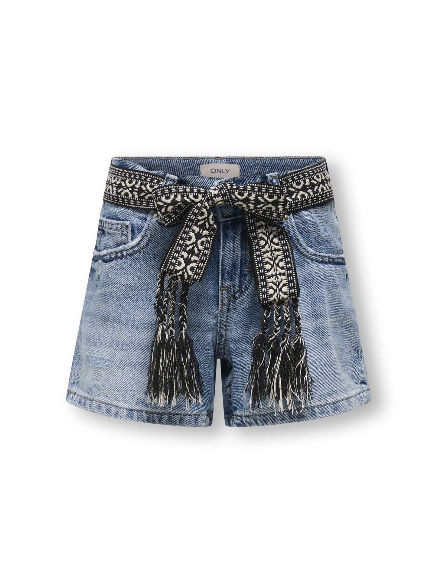 Shorts Only Ella Wide in denim per bambina