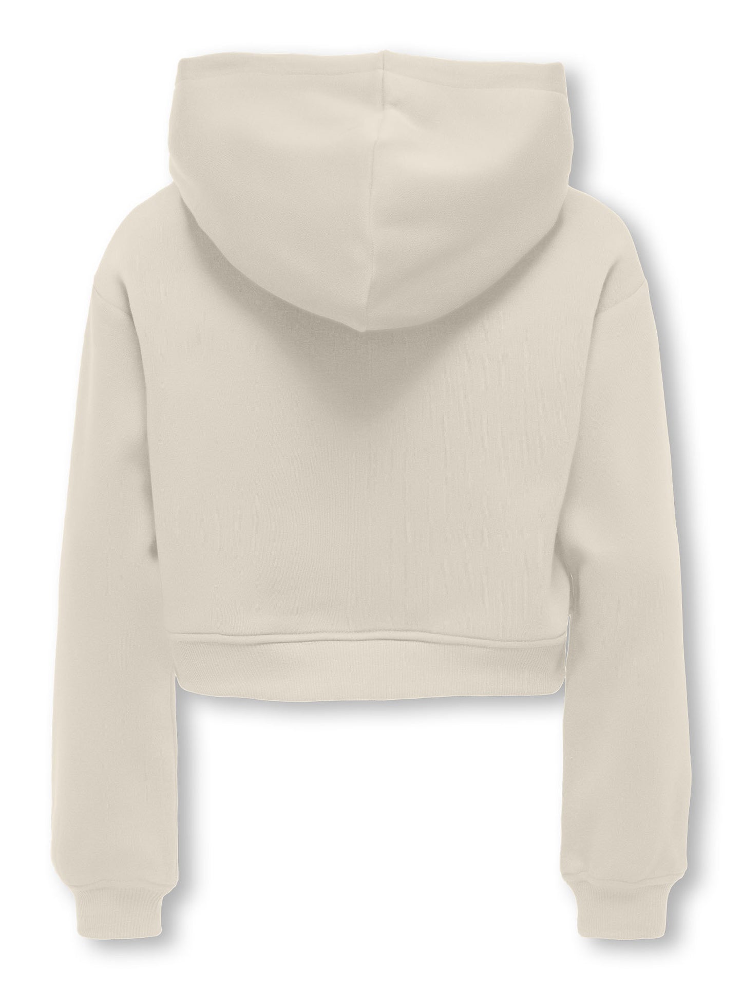 FELPA BASIC CON CAPPUCCIO ONLY JUNIOR DA BAMBINA PANNA
