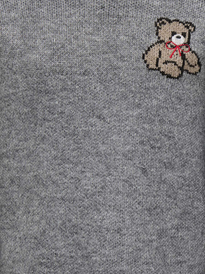 Only Jr Kogteddy, maglia da bambina grigia