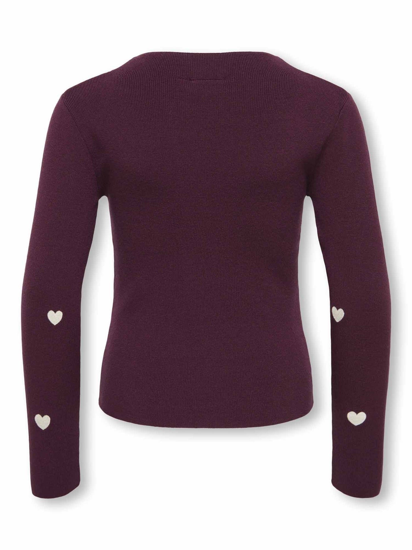 Only Jr Only Jr Heart, maglia da bambina bordeaux