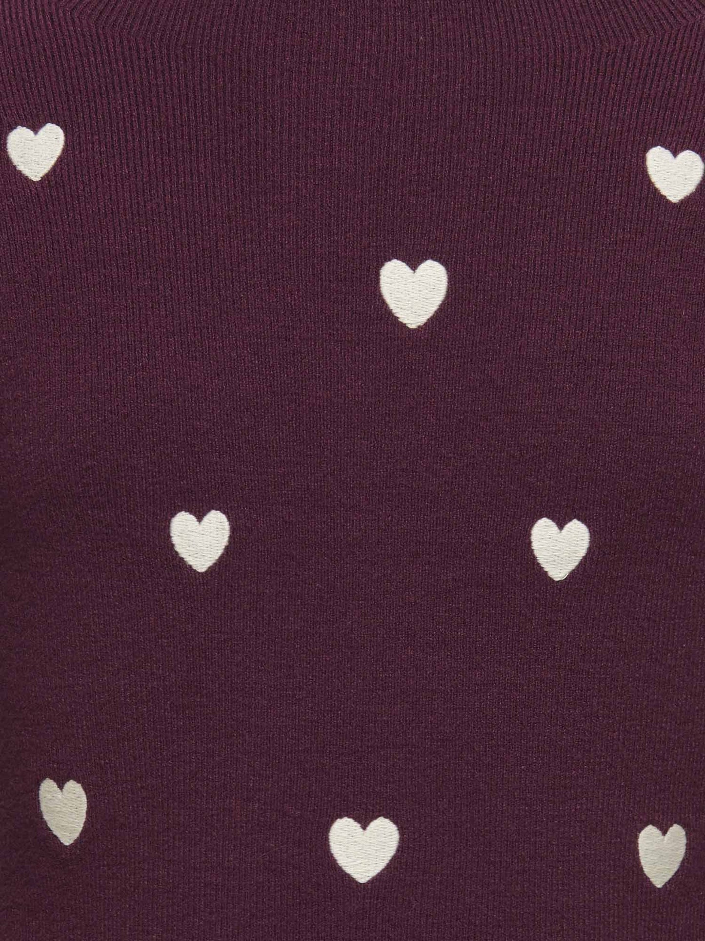 Only Jr Only Jr Heart, maglia da bambina bordeaux