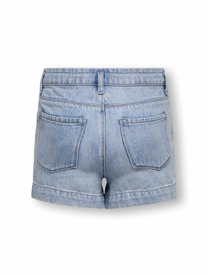 Shorts Only Jr Comet unisex bambino in denim chiaro
