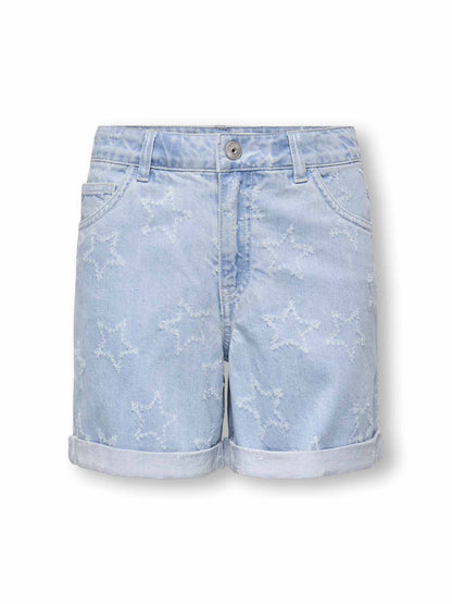 Only jr vega bermuda da bambino/a jeans chiaro