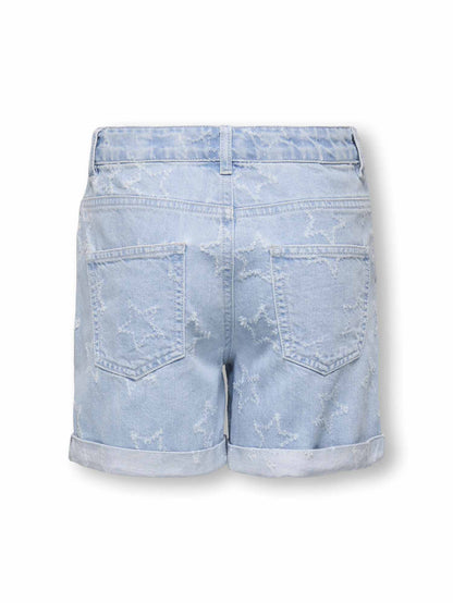 Only jr vega bermuda da bambino/a jeans chiaro