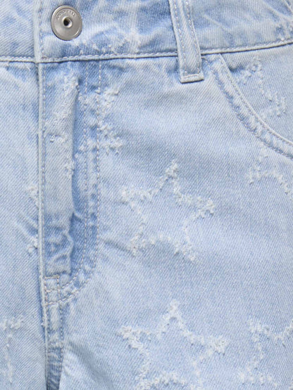 Only jr vega bermuda da bambino/a jeans chiaro