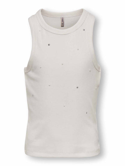Only jill top canotta da bambino/a bianco