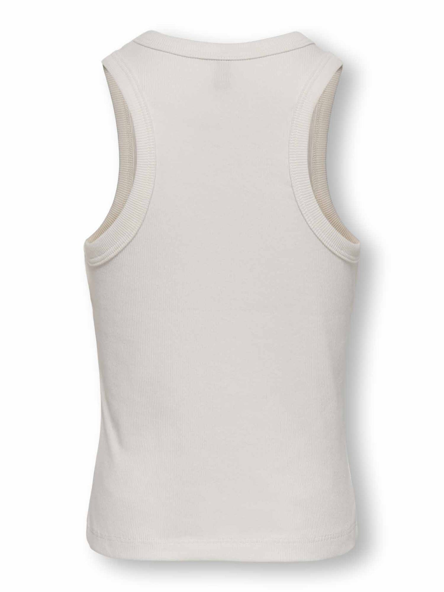 Canotta Only Jr Jill in bianco unisex bambino