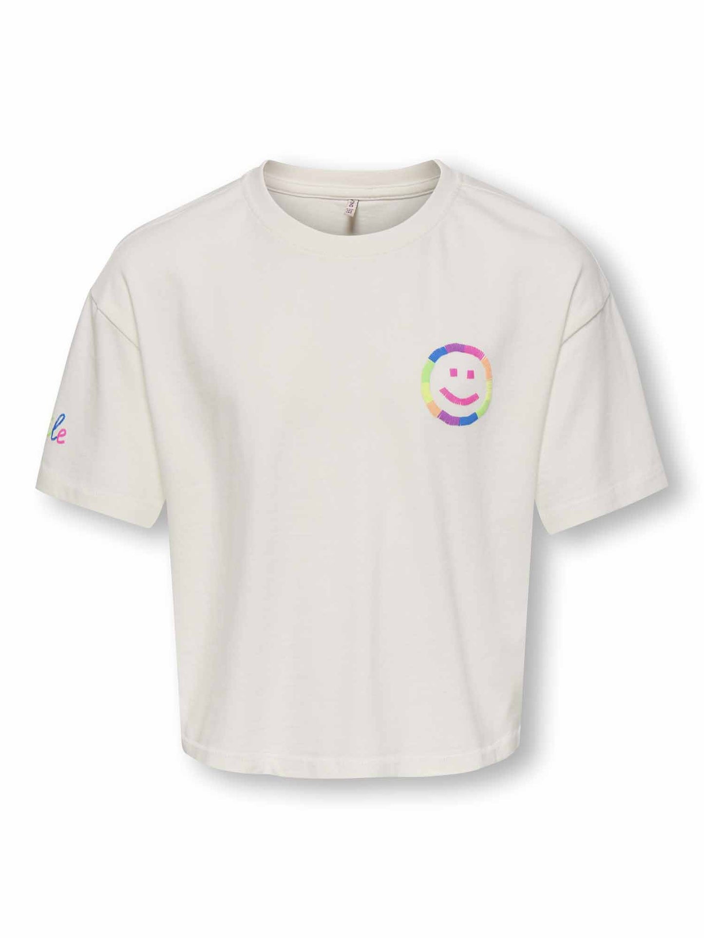 T-shirt unisex bambino Only Pop Life bianca