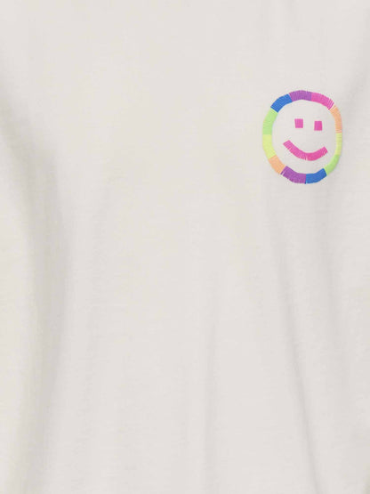 T-shirt unisex bambino Only Pop Life bianca