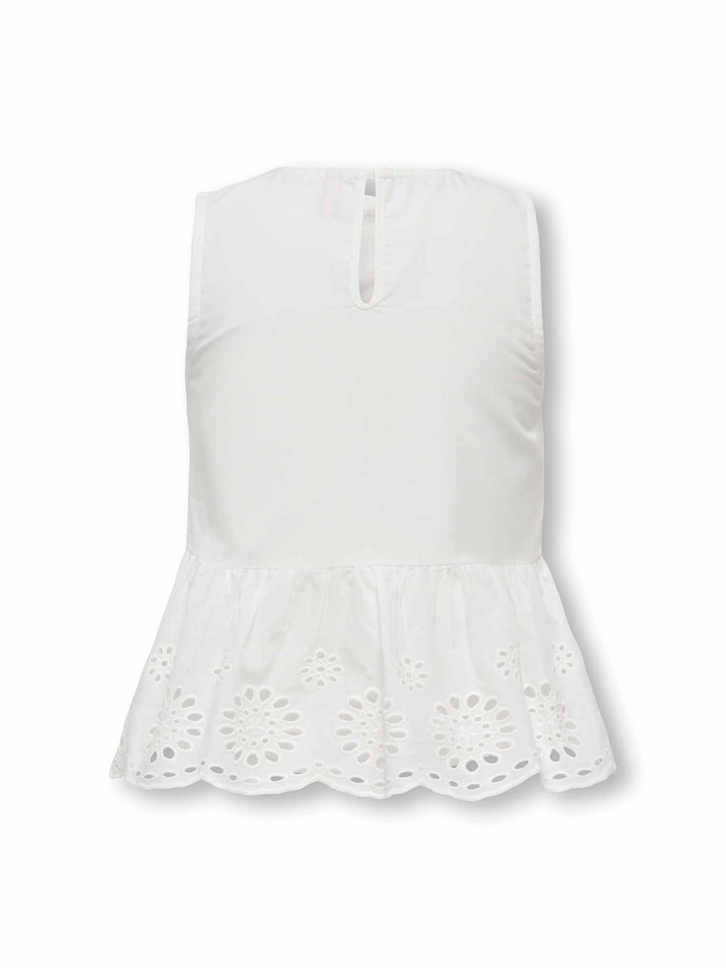Top unisex bambino panna Only Jr Bondi, delicato e versatile