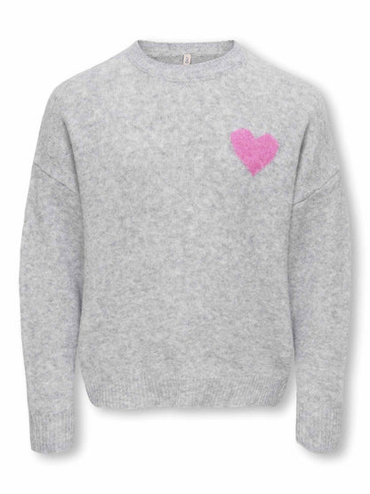 Only Jr Abby, maglia da bambina grigia