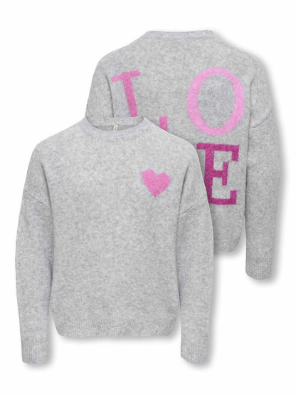 Only Jr Abby, maglia da bambina grigia