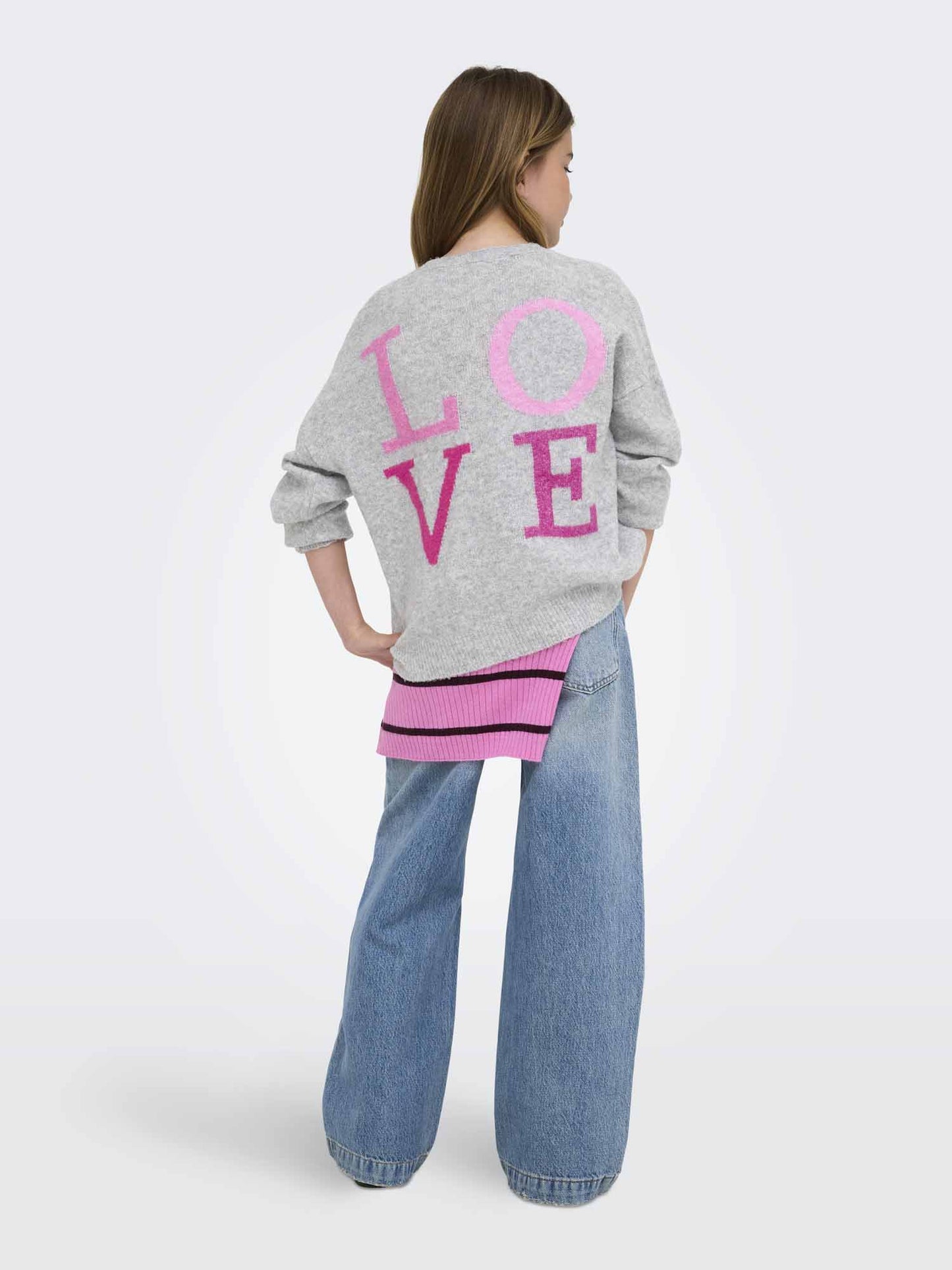 Only Jr Abby, maglia da bambina grigia